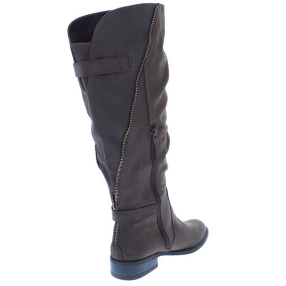 Leto Slouchy Flat Knee-High Riding Boots - Picture 6 of 7